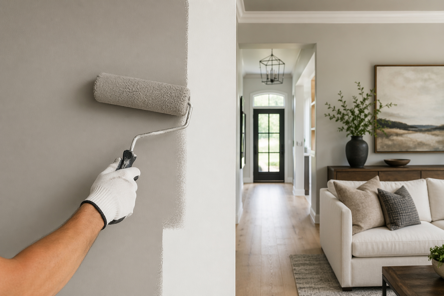 Detail of a Raven Black painting finish